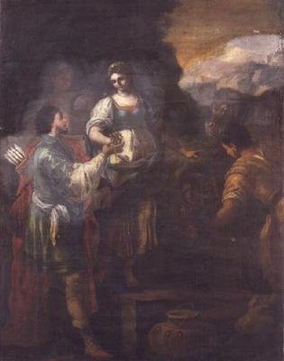 Rebeca y Eliezer en el pozo de Francesco de (attr. to) Mura