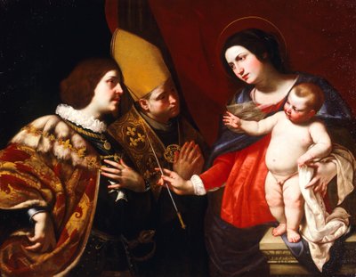 Dama entrega el cetro de mando al Duque de Guisa de Francesco de (c.1600 54) Rosa
