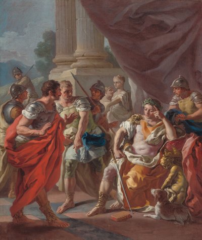 Alejandro Condenando la Falsa Alabanza de Francesco de Mura