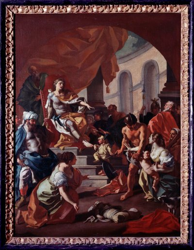 El juicio de Salomón (pintura de Francesco de Mura) de Francesco de Mura