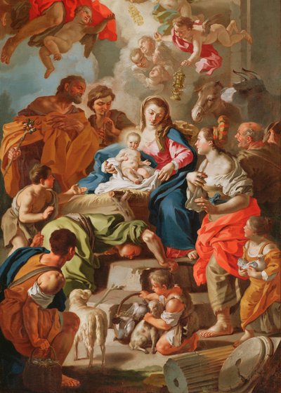 La Adoración de los Pastores de Francesco de Mura