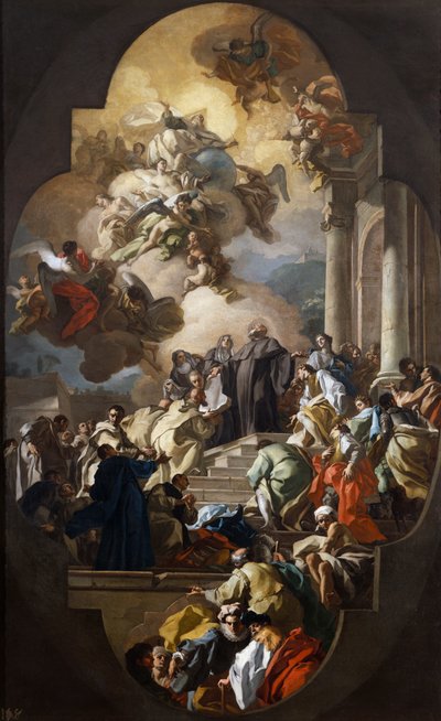 Visión de San Benito de Francesco de Mura