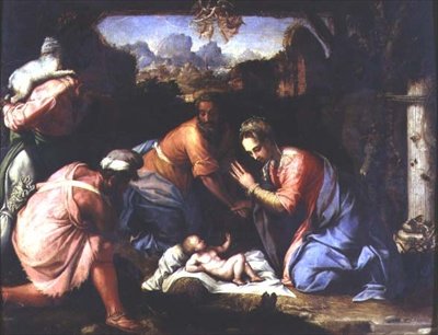 Adoración de los pastores, c.1525 de Francesco de Rossi Salviati Cecchino