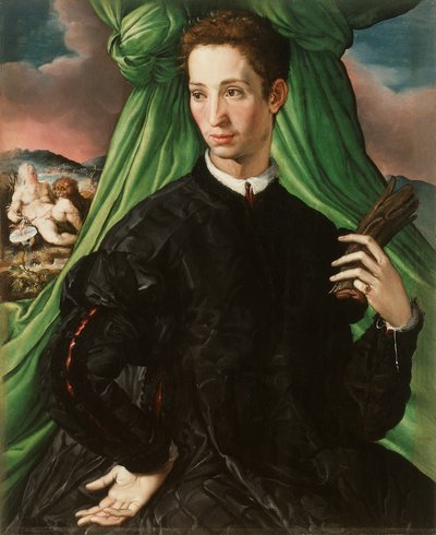 Retrato de un noble florentino de Francesco de Rossi Salviati Cecchino