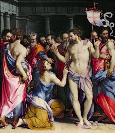 La incredulidad de Santo Tomás, c.1547 de Francesco de Rossi Salviati Cecchino