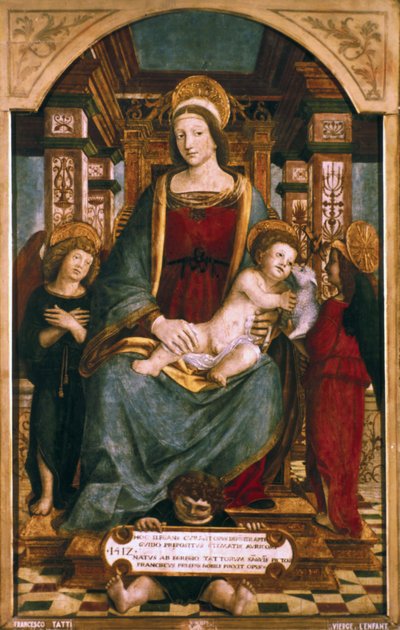 La Virgen y el Niño con Ángeles, 1512 de Francesco dei Tatti