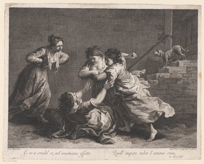 mujeres peleando Mujeres que luchan (título de la serie) de Francesco del Pedro
