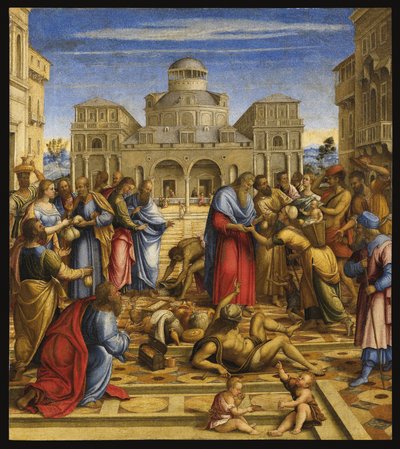 Juan el Misericordioso en Alejandría de Francesco di Bernardo de Vecchi Santacroce