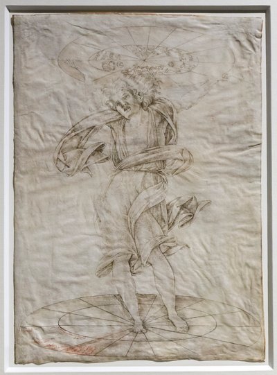 Atlas, c.1472-74 (pluma sobre pergamino) de Francesco di Giorgio Martini