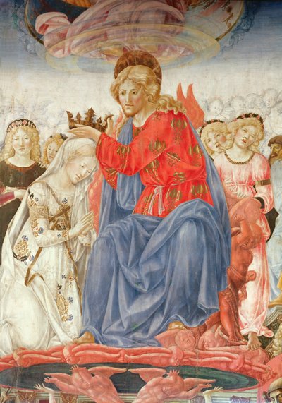 Detalle de la Coronación de la Virgen (óleo sobre tabla) de Francesco di Giorgio Martini