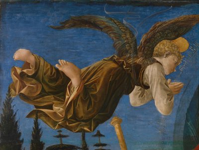 Panel de Ángel del Retablo de Santa Trinità de Pistoia, 1455-1460 de Francesco di Stefano Pesellino