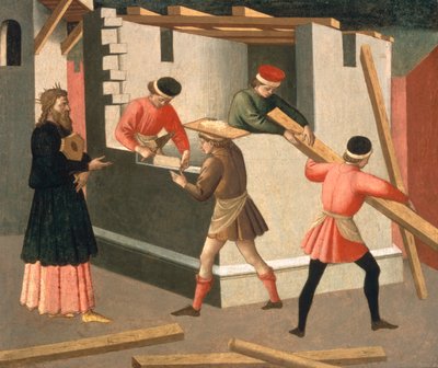 La construcción del Templo de Jerusalén de Francesco di Stefano Pesellino