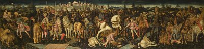 La historia de David y Goliat, c. 1450 de Francesco di Stefano Pesellino