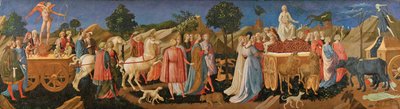 Los Triunfos del Amor, la Castidad y la Muerte, c. 1450 de Francesco di Stefano Pesellino