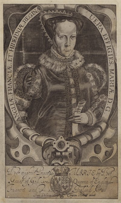 María, Reina de Escocia (grabado) de Francis (after) Delaram