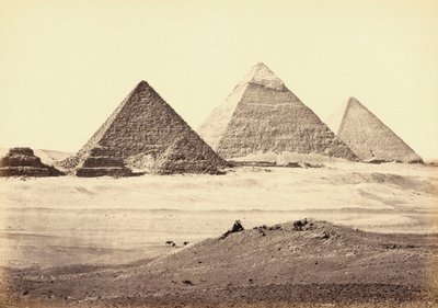 El complejo de pirámides de Giza, Egipto de Francis (after) Frith