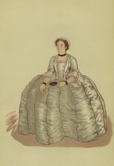 Traje femenino del reinado de Jorge II de Francis (after) Hayman