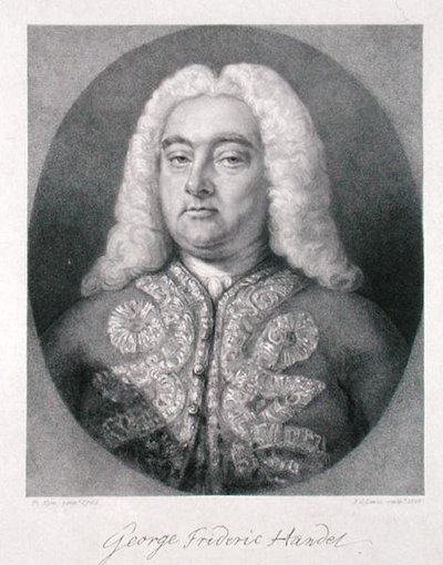 George Frederick Handel (1685-1759) grabado por Frederick Christian Lewis I (1779-1856) 1828 de Francis (after) Kyte