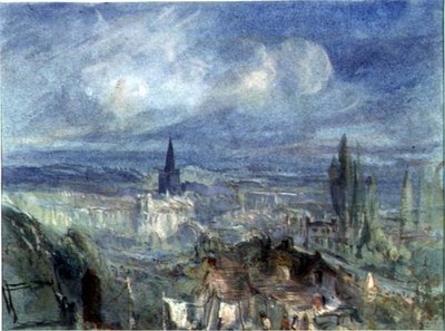 Vista de la ciudad de Bridgewater, Somerset de Francis Abel William Taylor Armstrong