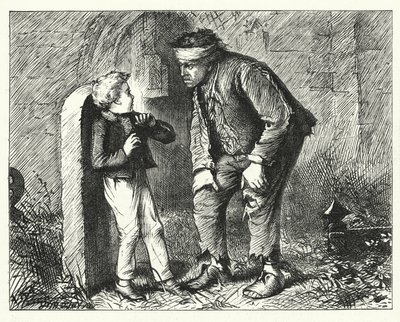 Ilustración para Grandes Esperanzas de Charles Dickens de Francis Arthur Fraser
