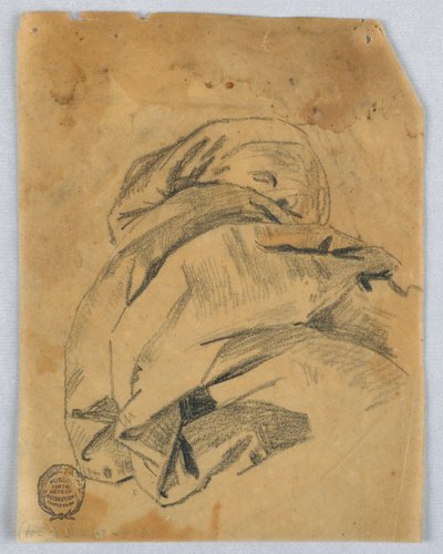 Estudio de drapeado de Francis Augustus Lathrop