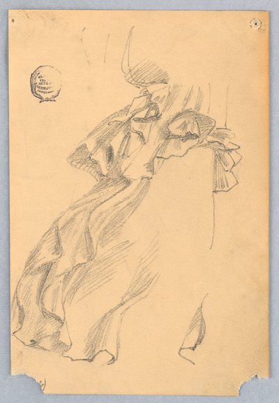 Estudio de drapeado de Francis Augustus Lathrop