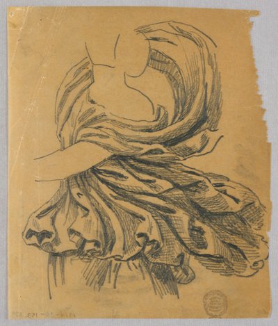 Estudio de drapeado de Francis Augustus Lathrop