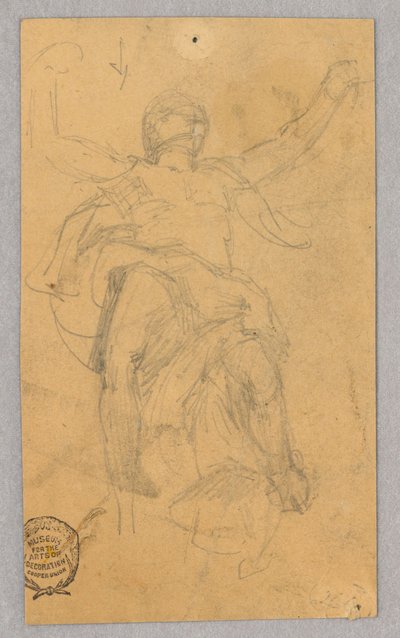 Estudio de figura para mural de Francis Augustus Lathrop