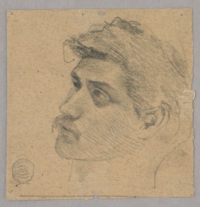 Cabeza de un hombre de Francis Augustus Lathrop