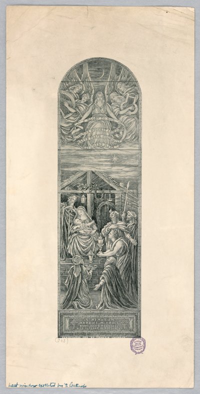 Ventana conmemorativa para Harriet M. Crall de Francis Augustus Lathrop