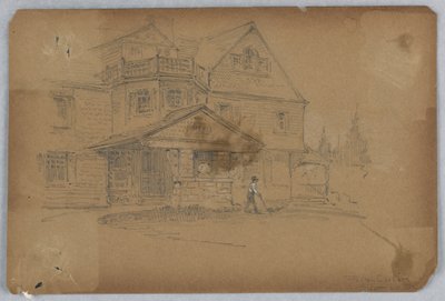Porte-cochère, Scott Cottage de Francis Augustus Lathrop