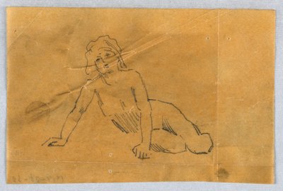 Boceto para putto de Francis Augustus Lathrop