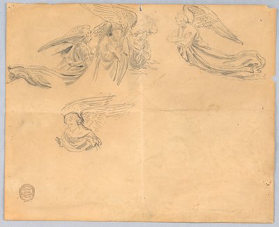 Boceto de ángeles de Francis Augustus Lathrop