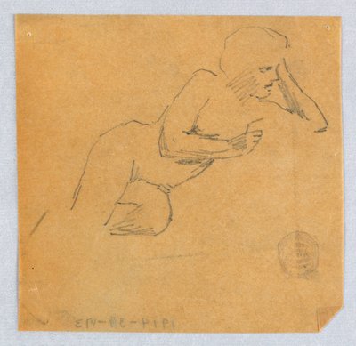 Boceto de desnudo femenino de Francis Augustus Lathrop