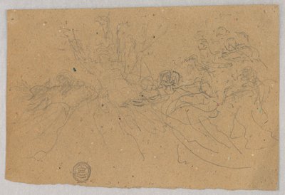 Boceto de Grupo Figural para la Ascensión de Francis Augustus Lathrop
