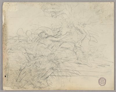 Boceto de grupo figurativo para la Ascensión de Francis Augustus Lathrop