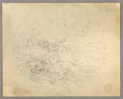 Boceto de figuras en un círculo de Francis Augustus Lathrop