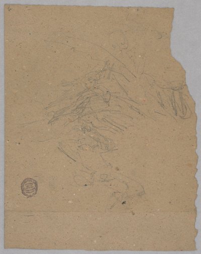 Boceto de Figuras Celestiales de Francis Augustus Lathrop
