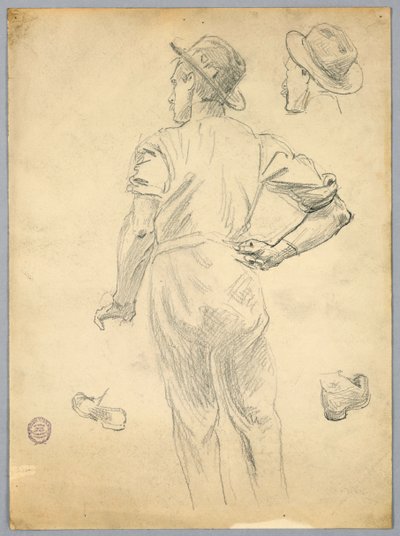 Boceto de un hombre de Francis Augustus Lathrop