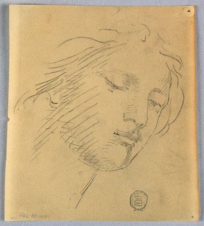 Boceto de la cara de una mujer de Francis Augustus Lathrop