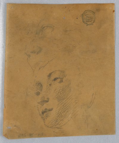 Boceto de la cabeza de una mujer de Francis Augustus Lathrop