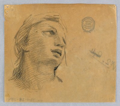 Boceto de la cabeza de una mujer de Francis Augustus Lathrop