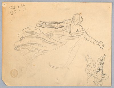 Boceto de un ángel de Francis Augustus Lathrop