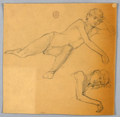 Estudios de figura desnuda de Francis Augustus Lathrop