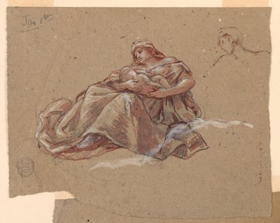 Estudio para "Caridad," Iglesia de San Bartolomé, Nueva York, NY de Francis Augustus Lathrop
