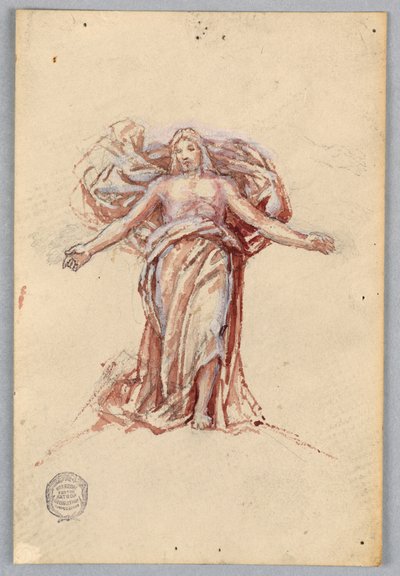 Estudio para Cristo, Presbiterio de San Bartolomé, Nueva York de Francis Augustus Lathrop