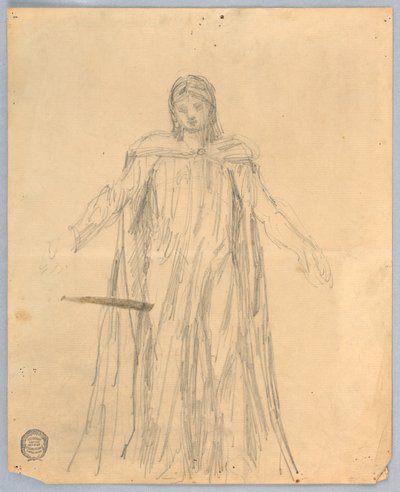 Estudio para Cristo, Presbiterio de San Bartolomé, Nueva York de Francis Augustus Lathrop