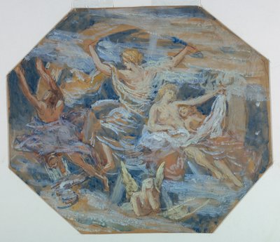 Estudio para "Zodiaco" de Francis Augustus Lathrop