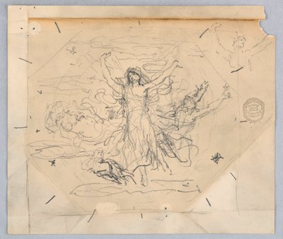 Estudio para "Zodiaco" de Francis Augustus Lathrop