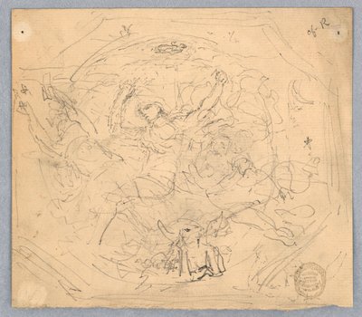 Estudio para "Zodiaco" de Francis Augustus Lathrop